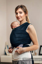 Laden Sie das Bild in den Galerie-Viewer, Gestricktes Babytragetuch - SCHWARZ

