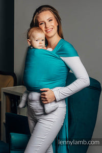 Trikåsjal Baby Sling - TURQUOISE