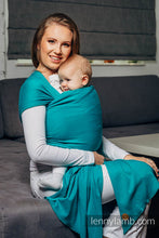 Ladda upp bild till gallerivisning, Trikåsjal Baby Sling - TURQUOISE
