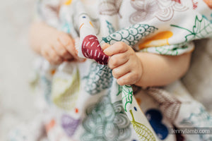 Swaddle Blanket 120x120cm - UNDER THE LEAVES - HEDGEHOG