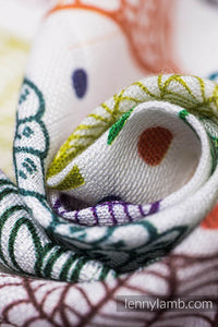 Swaddle Blanket 120x120cm - UNDER THE LEAVES - HEDGEHOG