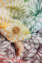 Load image into Gallery viewer, Swaddle Blanket 120x120cm - RAINBOW LOTUS WHITE
