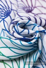 Load image into Gallery viewer, Swaddle Blanket 120x120cm - RAINBOW LOTUS WHITE
