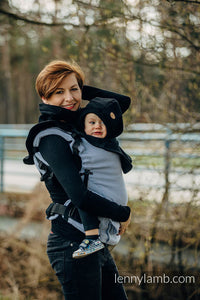 Turtleneck för två - Black (sweatshirt fabric)