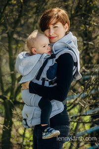 Turtleneck för två - Grey Melange (sweatshirt fabric)