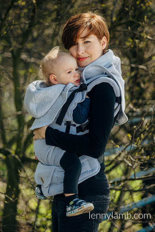 Turtleneck för två - Grey Melange (sweatshirt fabric)