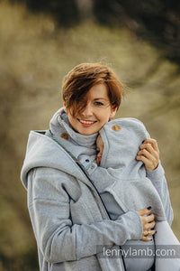 Turtleneck för två - Grey Melange (sweatshirt fabric)