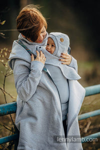 Turtleneck för två - Grey Melange (sweatshirt fabric)