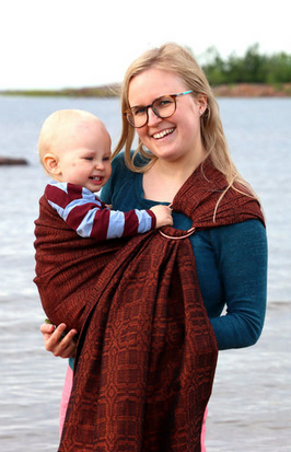 Vanamo Ring Sling - Kide Hehku - 40% organic cotton, 30% linen, 30% merino wool