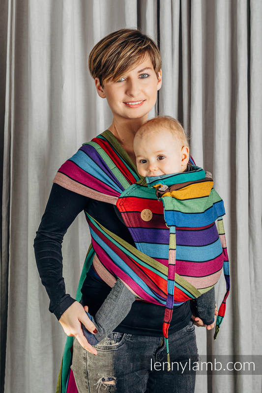 Wrap-Tai Carrier - CAROUSEL OF COLORS - 100% bomull
