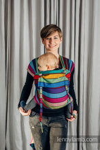 Ladda upp bild till gallerivisning, Wrap-Tai Carrier - CAROUSEL OF COLORS - 100% bomull
