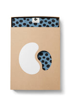 Load image into Gallery viewer, Coracor Abstract Dot Blue Stretchy wrap
