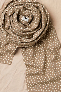 Coracor Big Dot Taupe Stretchy wrap