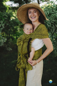 Little Frog Cross Hybrid Carrier - Lemon Wildness - 100% cotton