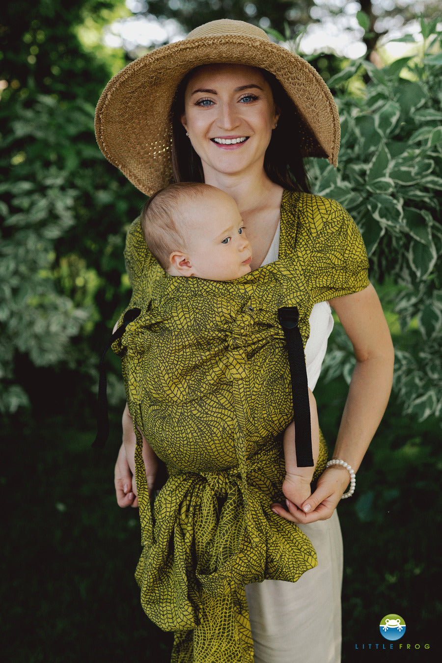 Little Frog Cross Hybrid Carrier - Lemon Wildness - 100% cotton