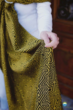 Ladda upp bild till gallerivisning, Little Frog Ring Sling - Golden Cube - 100% kammad bomull
