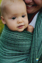 Load image into Gallery viewer, Little Frog Ring Sling - Lovely Fern - 100% kammad bomull
