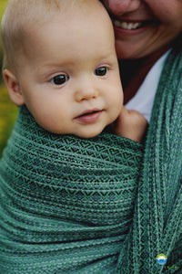 Little Frog Ring Sling - Lovely Fern - 100% kammad bomull