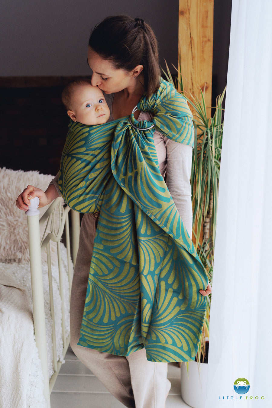 Little Frog Ringsjal - Spring Plumes - 100% kammad bomull