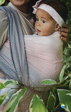 Load image into Gallery viewer, Little Frog Baby Wrap - Linen Foggy Cube - 75% combed cotton, 25% linen

