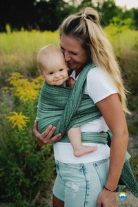 Little Frog Baby Wrap - Lovely Fern - 100% combed cotton