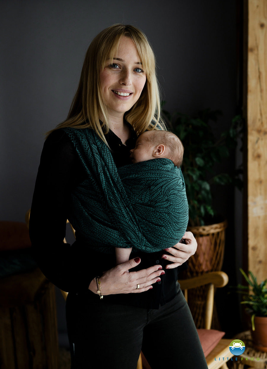 Little Frog Baby Wrap - Ocean Wildness - 100% kammad bomull