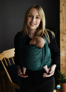 Little Frog Baby Wrap - Ocean Wildness - 100% kammad bomull