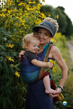 Ladda upp bild till gallerivisning, Little Frog Baby Wrap - Rainbow Harmony - 100% kammad bomull
