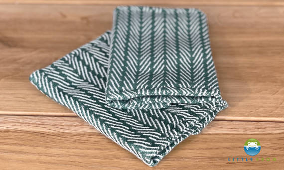 Drool Pads - Green Fishbone