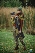Ladda upp bild till gallerivisning, Little Frog Ringsjal - Gold Wanderlust - 100% kammad bomull
