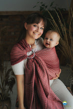 Ladda upp bild till gallerivisning, Little Frog Ringsjal - Lovely Passion - 100% kammad bomull
