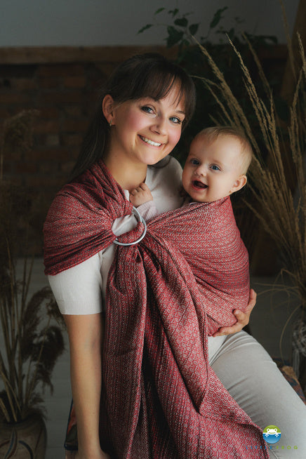 Little Frog Ringsjal - Lovely Passion - 100% kammad bomull
