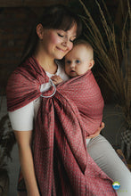 Load image into Gallery viewer, Little Frog Ring Sling - Lovely Passion - 100% kammad bomull

