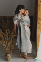 Load image into Gallery viewer, Little Frog Ring Sling - Lovely Sandstorm - 100% combed cotton
