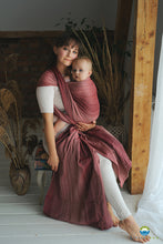 Load image into Gallery viewer, Little Frog Baby Wrap - Lovely Passion - 100% kammad bomull
