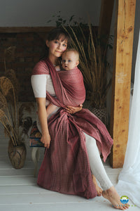 Little Frog Baby Wrap - Lovely Passion - 100% kammad bomull