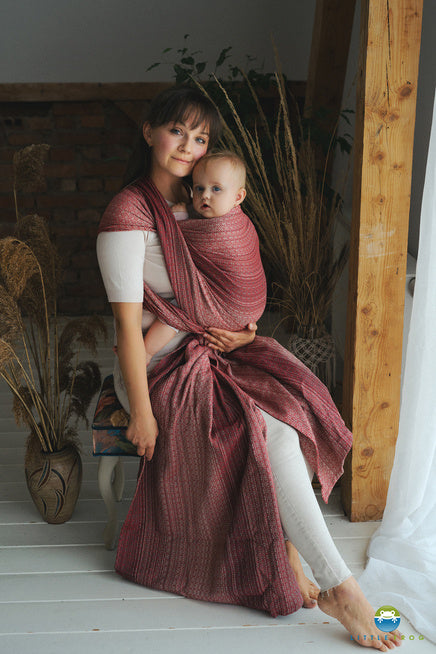 Little Frog Baby Wrap - Lovely Passion - 100% kammad bomull