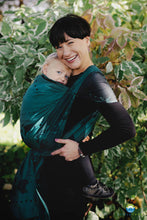 Ladda upp bild till gallerivisning, Little Frog Baby Wrap - Teal Wanderlust - 100% kammad bomull
