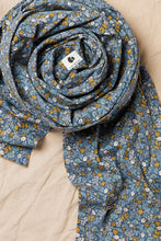 Load image into Gallery viewer, Coracor Tinyflower Blue Stretchy wrap
