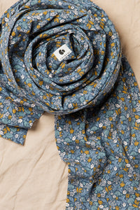 Coracor Tinyflower Blue Stretchy wrap