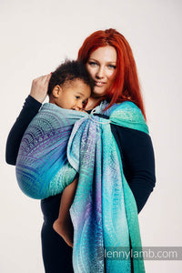 Ring sling - PEACOCK'S TAIL - FANTASY - 100% cotton