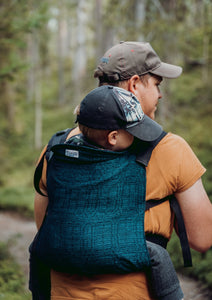 Wompat LITE Baby Carrier - Kide Loiste - 30% linne, 30% merinoull, 40% ekologisk bomull