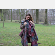 Ladda upp bild till gallerivisning, Yaro vävd sjal - Ava Trinity Maroon Rainbow Choco High Wool - 70% ull, 30% bomull - Utförsäljning!
