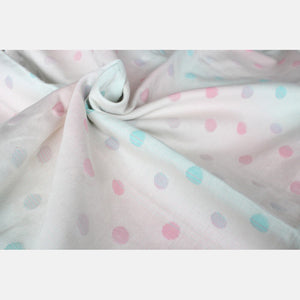 Yaro ringsjal - Dots Pastel Rainbow Ring Sling - 100% bomull
