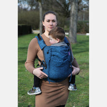Laden Sie das Bild in den Galerie-Viewer, Yaro Hug Carrier - Jeans Blue Black - 100% bomull

