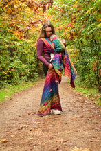 Ladda upp bild till gallerivisning, Yaro vävd sjal - Kite Trinity Multicolor Double Rainbow High Wool - 60% ull, 40% bomull
