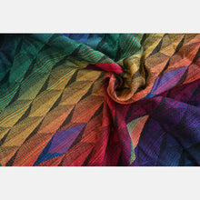 Ladda upp bild till gallerivisning, Yaro vävd sjal - Kite Trinity Multicolor Double Rainbow High Wool - 60% ull, 40% bomull

