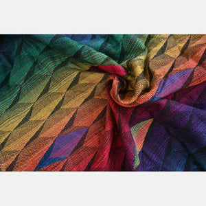 Yaro vävd sjal - Kite Trinity Multicolor Double Rainbow High Wool - 60% ull, 40% bomull