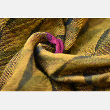 Load image into Gallery viewer, Yaro ringsjal - Kite Trinity Towell Black Girondo Yellow Ring Sling - 60% bomull, 40% bomull Chenille - Utförsäljning!
