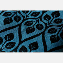 Load image into Gallery viewer, Yaro woven wrap - La Vita Blue-Black Linen - 60% cotton, 40% linen
